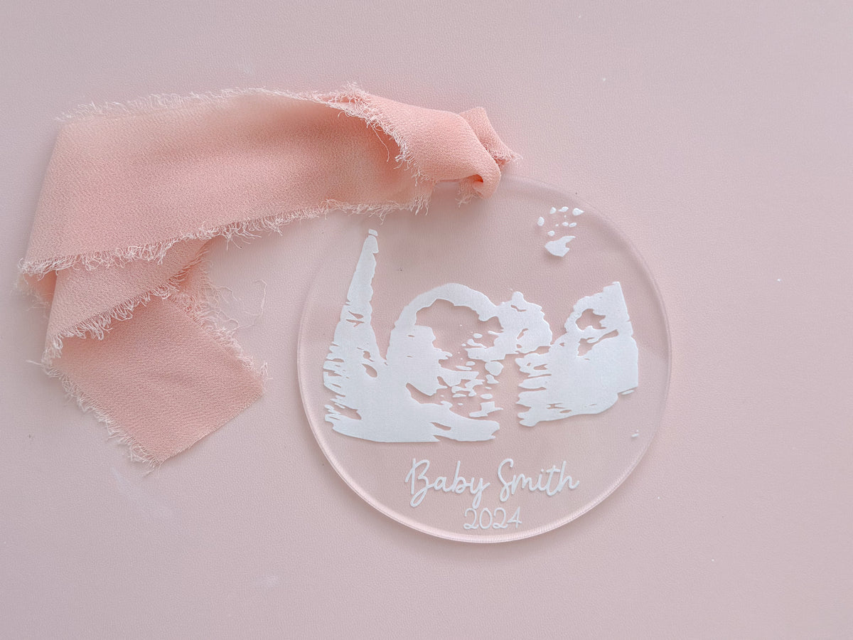 Baby Sonogram Ornament – Kate Slayton Lettering