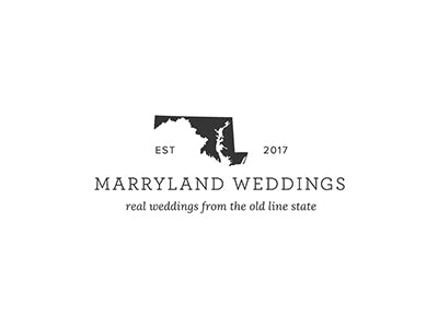Maryland Weddings featured Kate Slaytong lettering